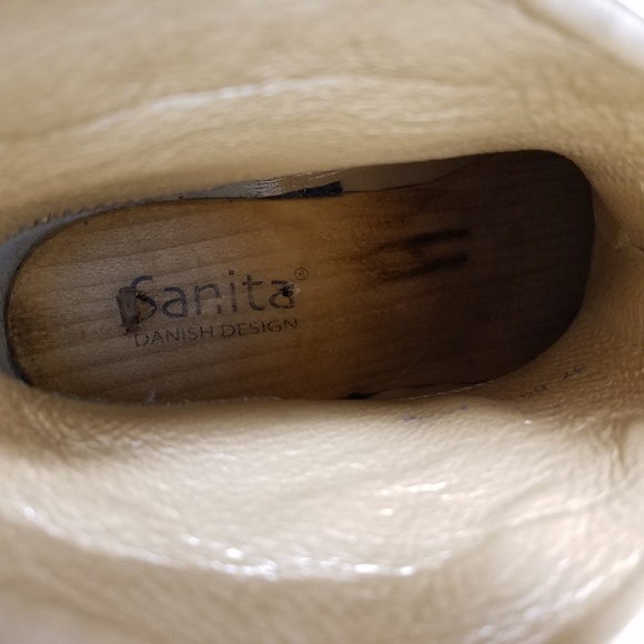 Sanita jade ankle bootie wood clog size 37 or 6 - Picture 6 of 8